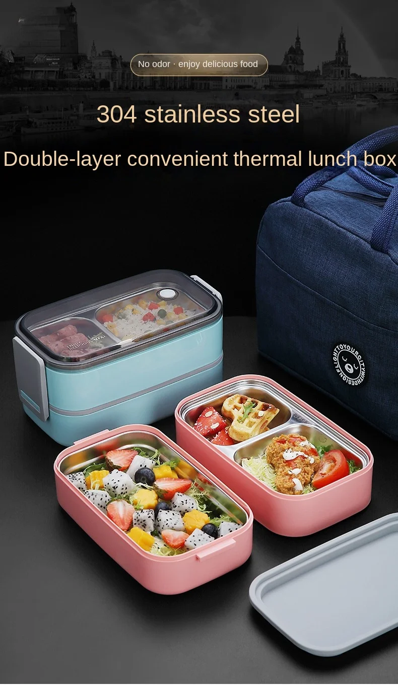 New Custom Portable Handle Lunch Box Kids Steel 1-4 Layer Tiffin Lunch Box  Microwave Plastic Food Warmer Stainless Steel Lunch Box - China Stainless  Steel Lunch Box and Plastic Container price