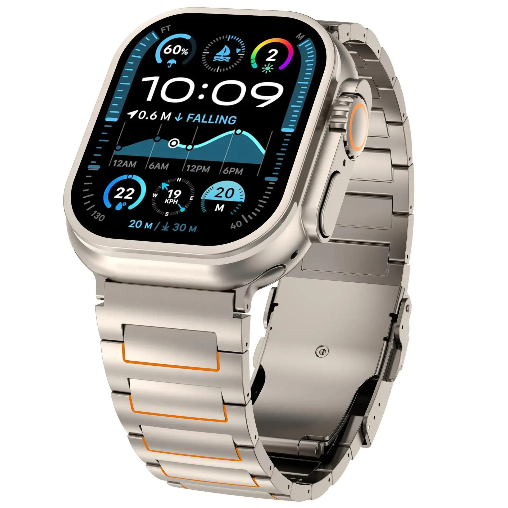 Luxurious Titanium Metal Band