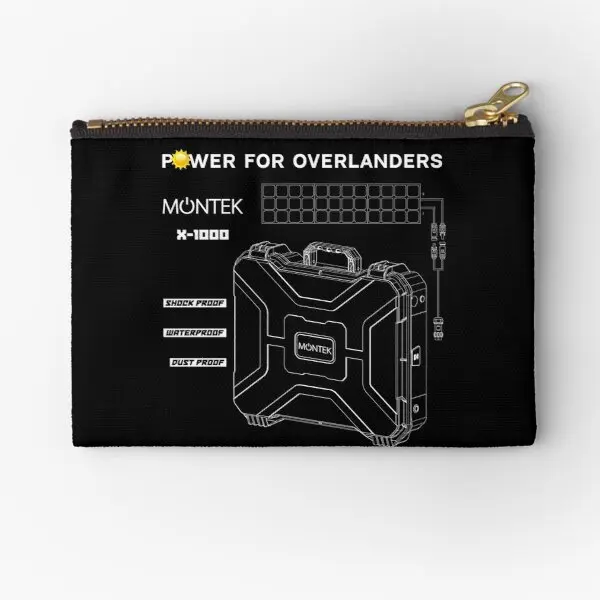 

Power For Overlanders Montek Official Zipper Pouches Women Pure Bag Socks Cosmetic Men Panties Small Key Wallet Coin Packaging