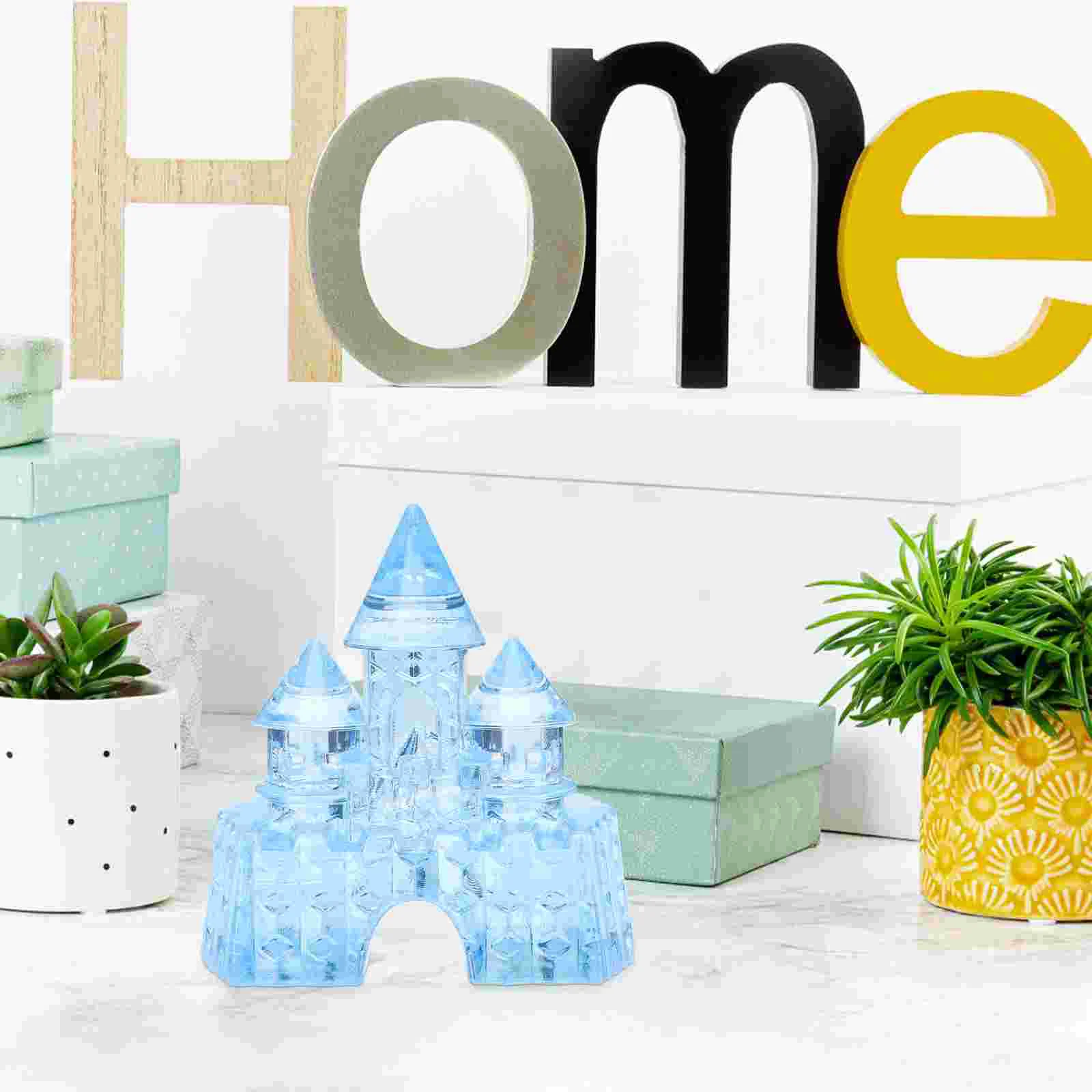 Crystal Castle Girls Birthday Gift Craft Bedroom Ornament Dining Decoration Decorative Adornment Acrylic crystal castle