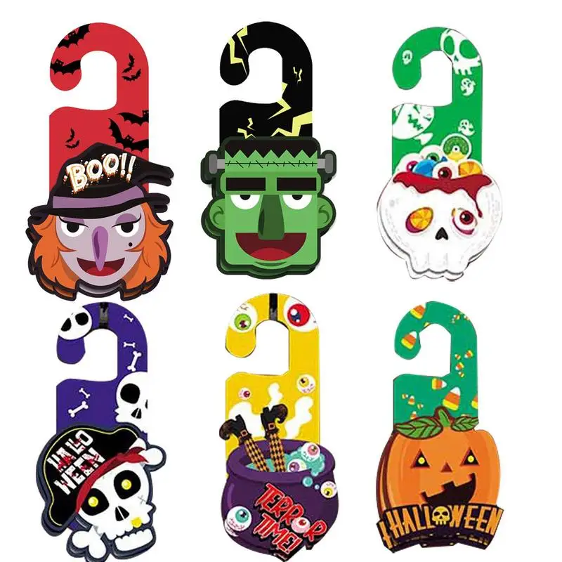 

Halloween Door Knob Decoration Portable Hanging Ornaments Home Party Door Decor Door Hanging Bat Ghost Pumpkin Party Decoration