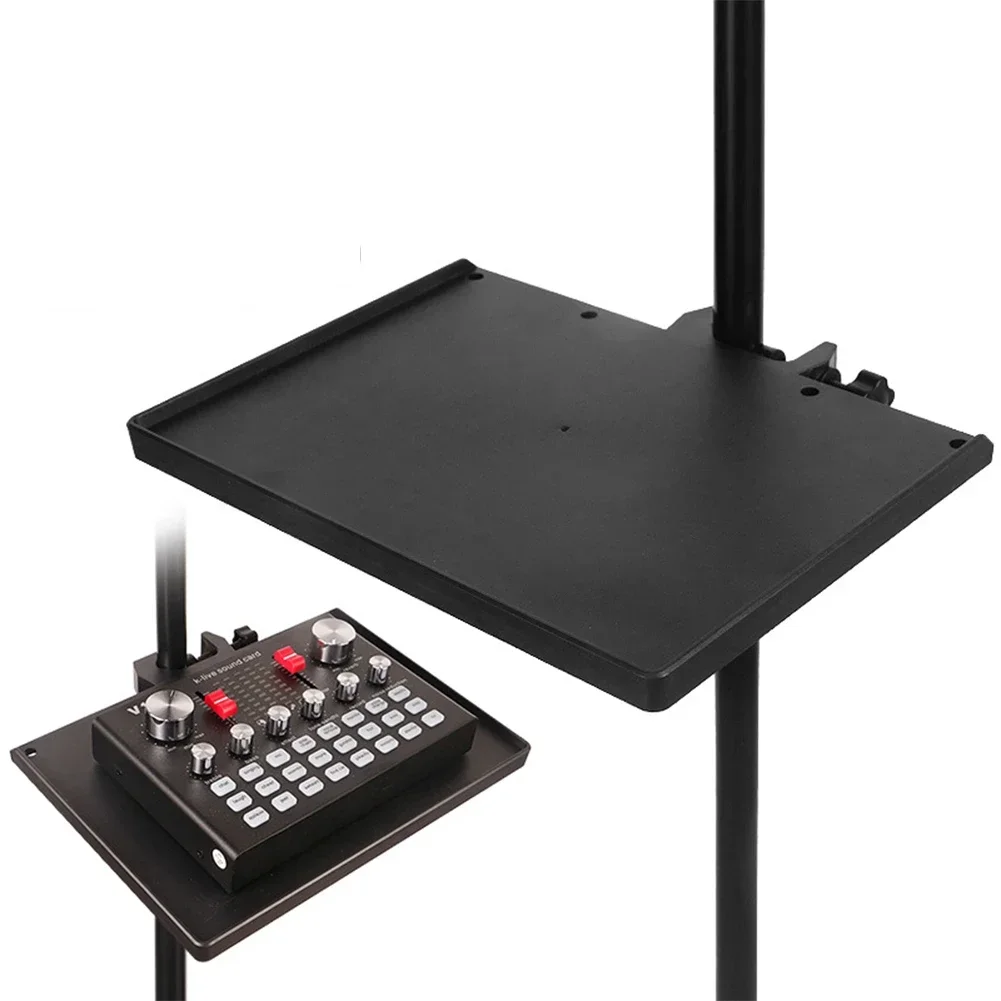 Sound Card Tray Microphone Stand Soundcard Tray Clip Holder For Live Tripod Bracket Raised Edge Equipment 1pcs live sound card
