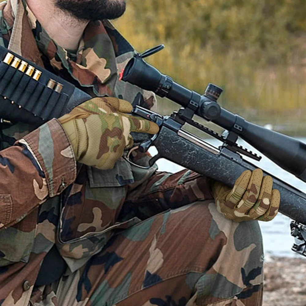 Tactical Touchscreen Cycling Full Finger Gloves Paintball Shooting Airsoft Lightweight Breathable Protection Hard Shell Gear cycling gloves sports gloves tactical gloves full finger gloves