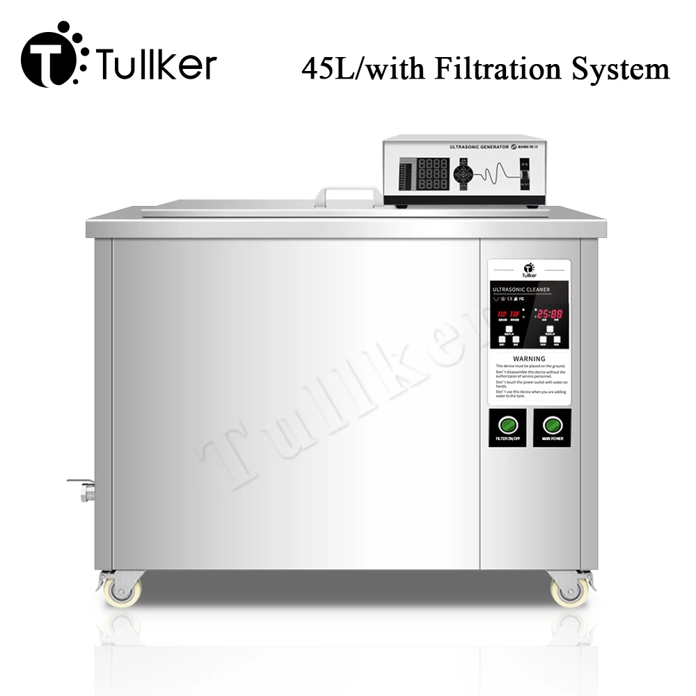 Description Picture 2 of itemIndustrial Ultrasonic Cleaner 45L 600W Filter Engine Block Cylinder DPF Ultrasound Washer Carbon Car Parts Metal Washing Bath
