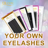 Quewel Private Label Personal Logo Eyelash Extension Free Design OEM/ODM Custom Brand Name DIY Logo Wholesale Your Own Lashes 1