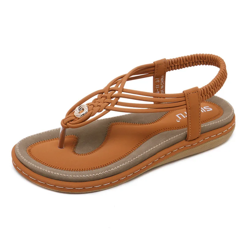 Women Shoes Comfort Sandals Summer Flip Flops Flat Sandals Gladiator Sandalias Mujer Size 36-42 E151