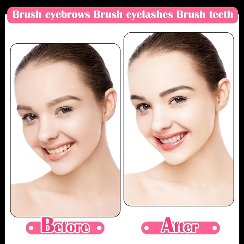 Set Of 150 Mini Eyebrow Brushes With Caps For Brow Lamination And Eyelash Lifting Tools