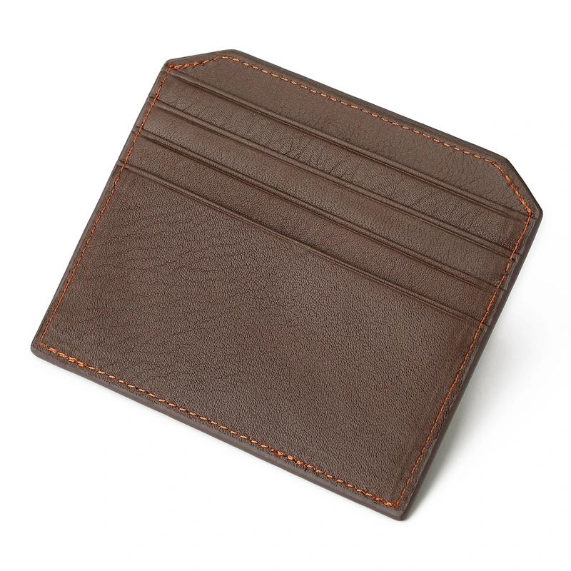 

Ultra Thin Credit Card Holder Fashion Genuine Leather Driver License Cover Men Multi-Slot Bank Card Wallet Coin Purse