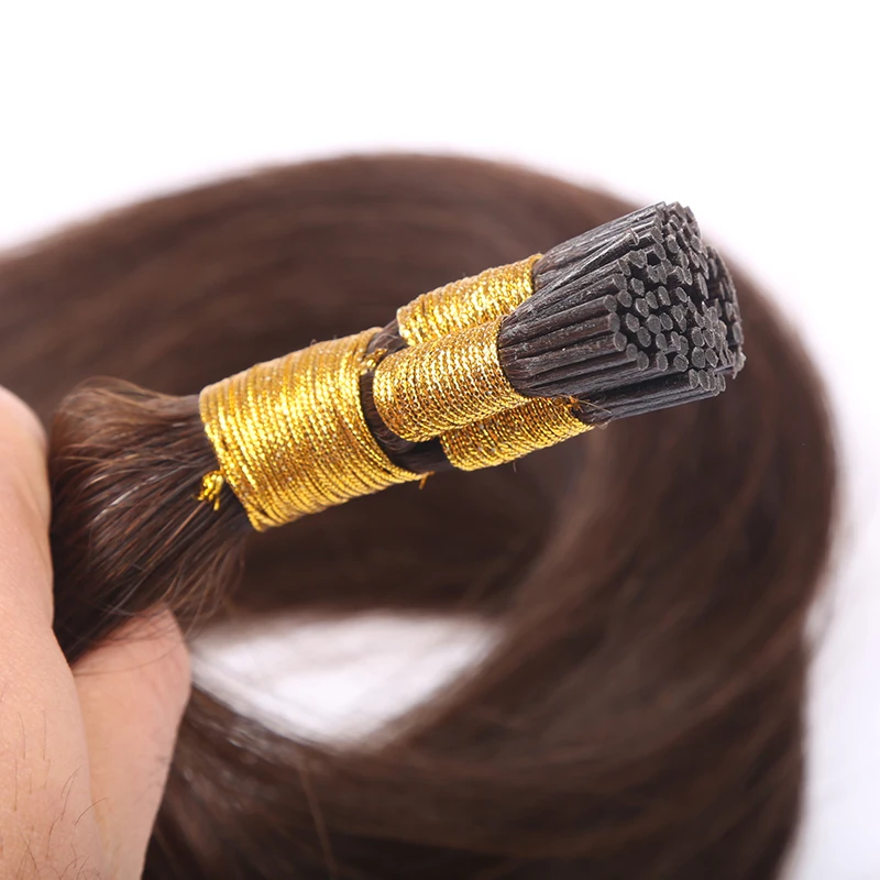 Remy I Tip Human Hair Extensions Mongolian Pre Bonded Hair 14-30inch Straight Keratin Tip Fusion Human Hiar EXtensions