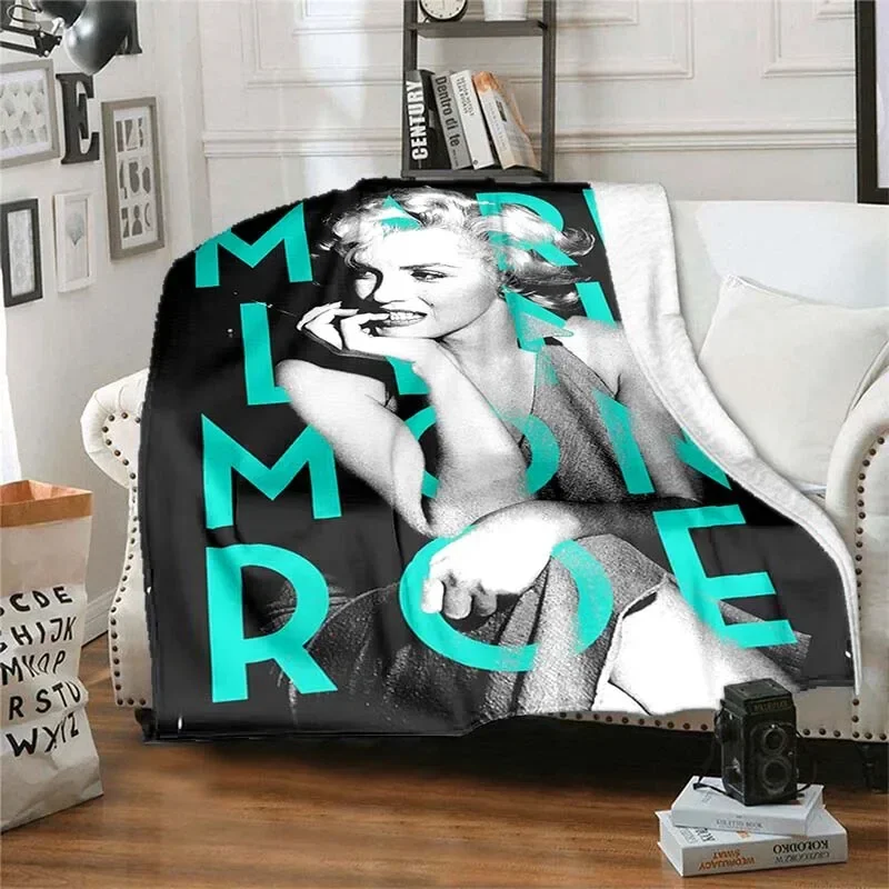 Marilyn Monroe Pattern Baby Blanket Cartoon Vintage Fashion Printed Throw Blankets Daily for Beds Soft Comfortable Birthday Gift 5