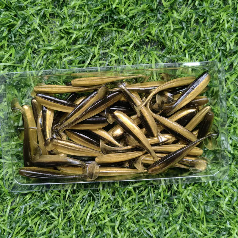 50PCS Micro Soft Fishing Lures 0.35g/35mm T-tail Worm Lure Small Artificial Bait Jig Wobblers Bass Pike Fishing Tackle - Image 7
