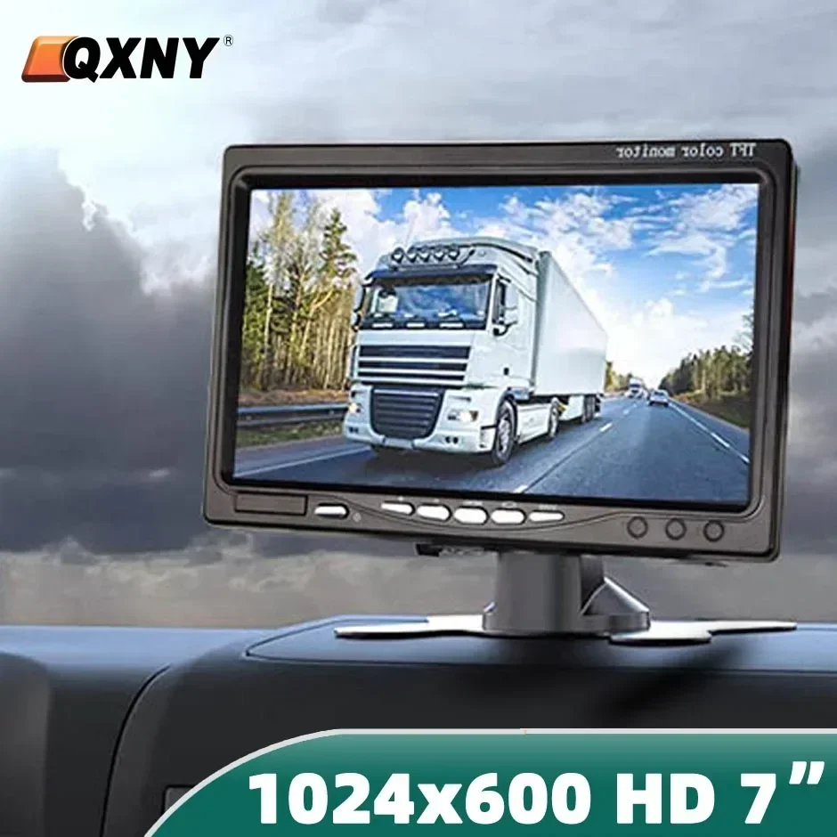 HD 7&rdquo; Screen LCD 12V/24V Car Rear View Monitor for Vehicle Truck Van Lorry Rv CCTV Camper TV Backup Camera Home Furnishings