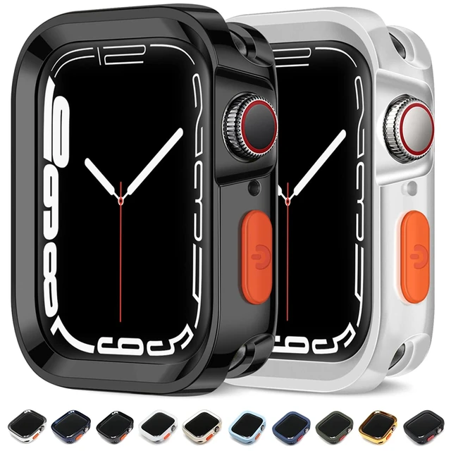 Coque de protection en TPU pour Apple Watch, 49mm 40mm 44mm 41 45mm, sans verre, pour iWatch Series9 8 7 6 5 SE Ultra 1