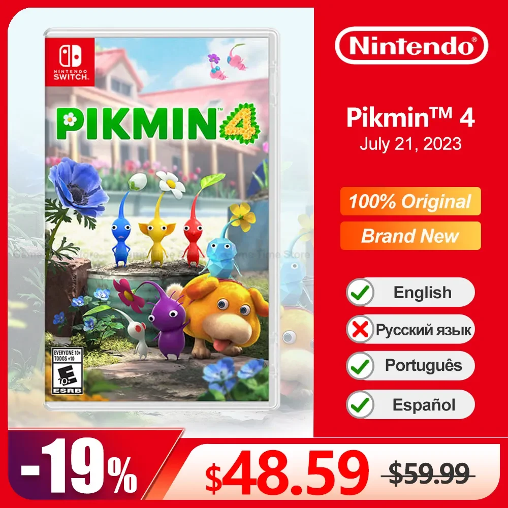 Pikmin Jogos Nintendo Switch Pikmin Cartão de Jogo para Nintendo Switch Oled Lite 100 Original Cartão de Jogo Físico Action Feature em Stock