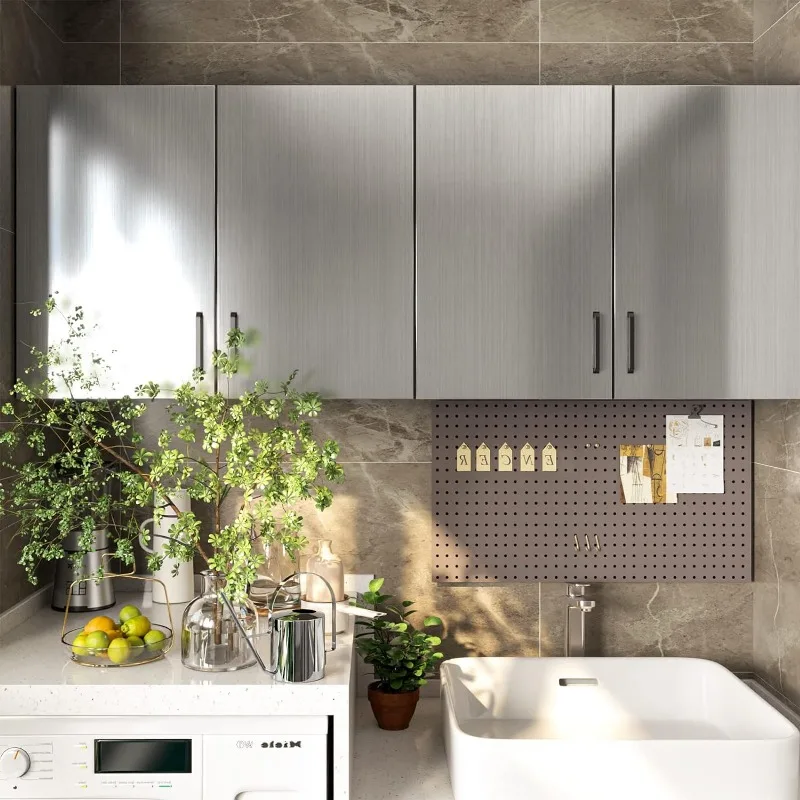 Stainless Steel Contact Paper Waterproof Peel and Stick Wallpaper for Kitchen Backsplash Self Adhesive Dishwasher Cover wall stickers,self adhesive stickers,self adhesive wallpaper,vinyl wallpaper,kitchen wall sticker,adhesive wallpaper