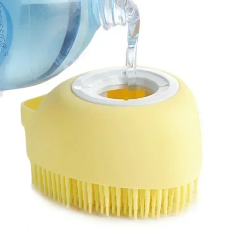 Pet Grooming Brushes Soft Silicone Cleaning Wash Bath Massage Brush For Dogs Cats Kittens Puppy Pet Grooming Supplies
