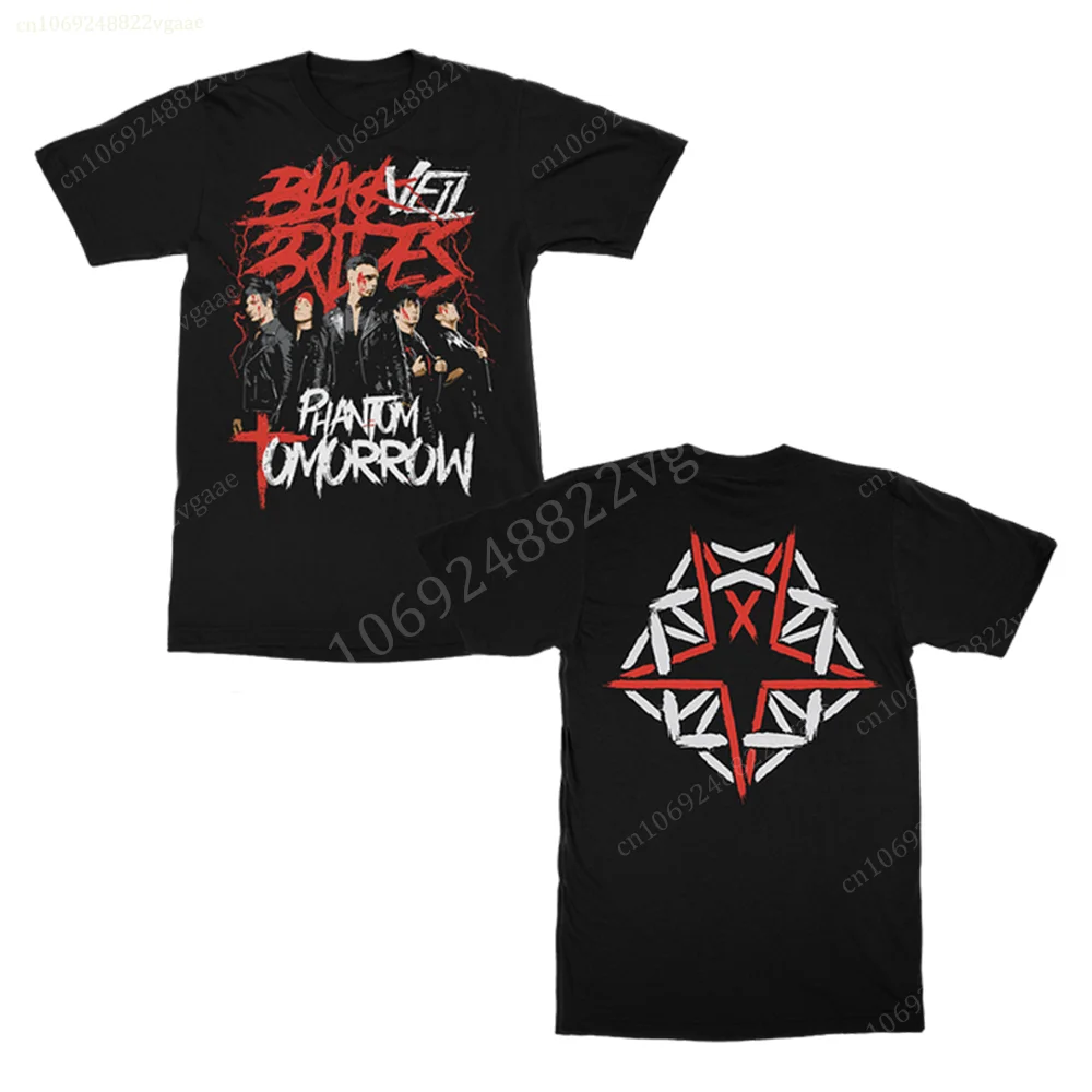 여름 검은 베일 신부 T 셔츠 남성 코튼 여성 빈티지 반팔 키즈 티 셔츠 오버 사이즈 탑 록 밴드 의류