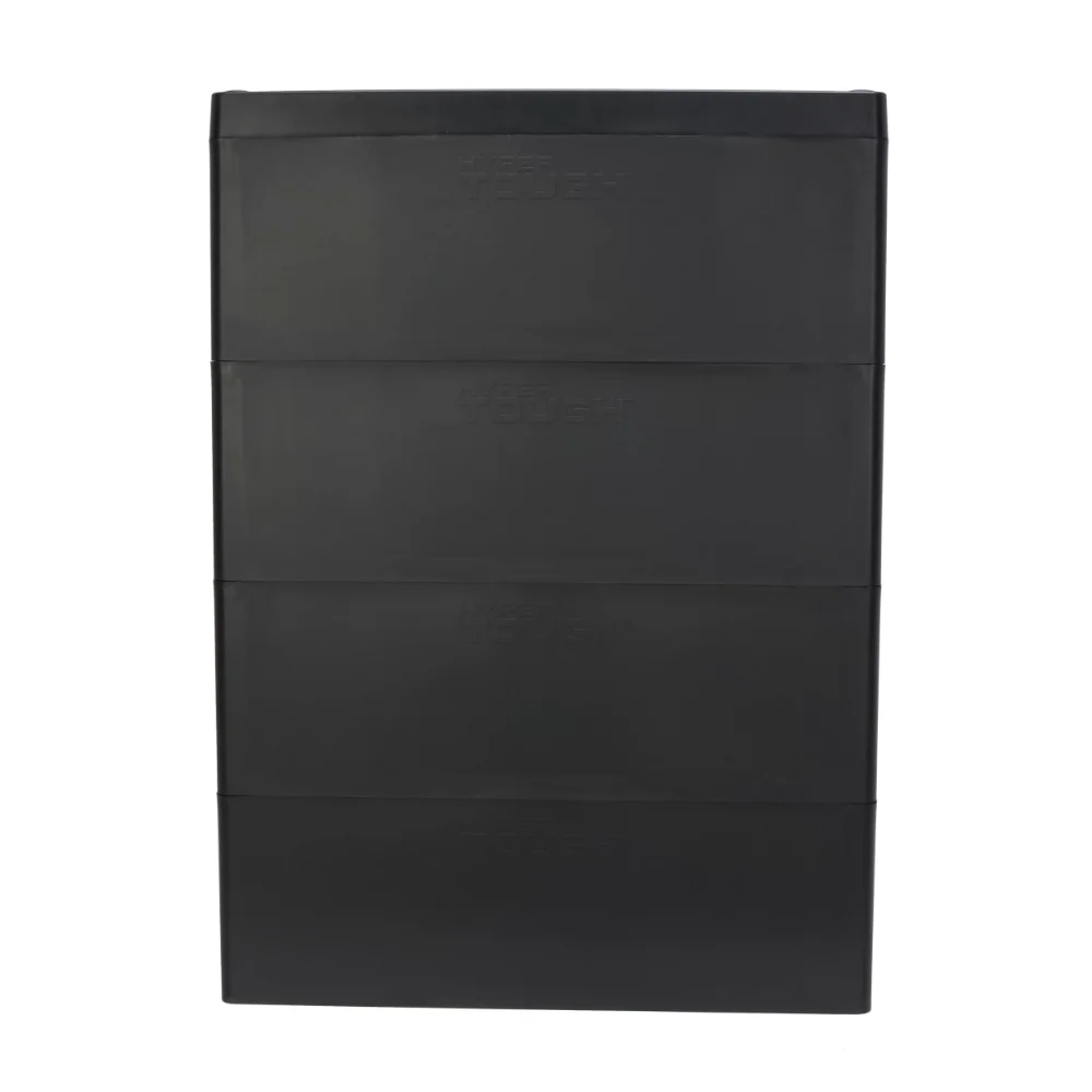 Hyper Tough 4 Drawer Plastic Garage Storage Cabinet - Black - 18.7 x 25.39 x 35.31 in