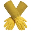 1 Pair Long Thorn Proof Working Mitten Breathable Leather Floral Gauntlet Labor Protection Long Elbow Gloves Best Garden Gift 3