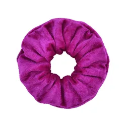 Variety Pack of Velvet Scrunchies in Solid Colors - Hair Ties & Ponytail Holders (Color 30 Rose Purple)