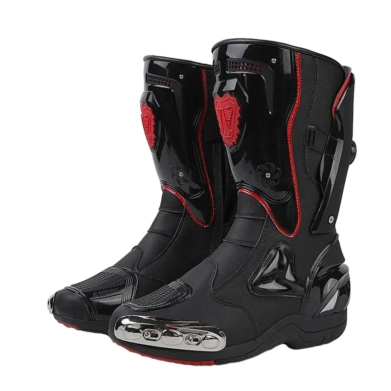 Motorcycle Boots Men Moto Riding Boot Summer Breathable Motorcycle Shoes Men Speed Bicycle Sneaker Speed Sneaker Racing
