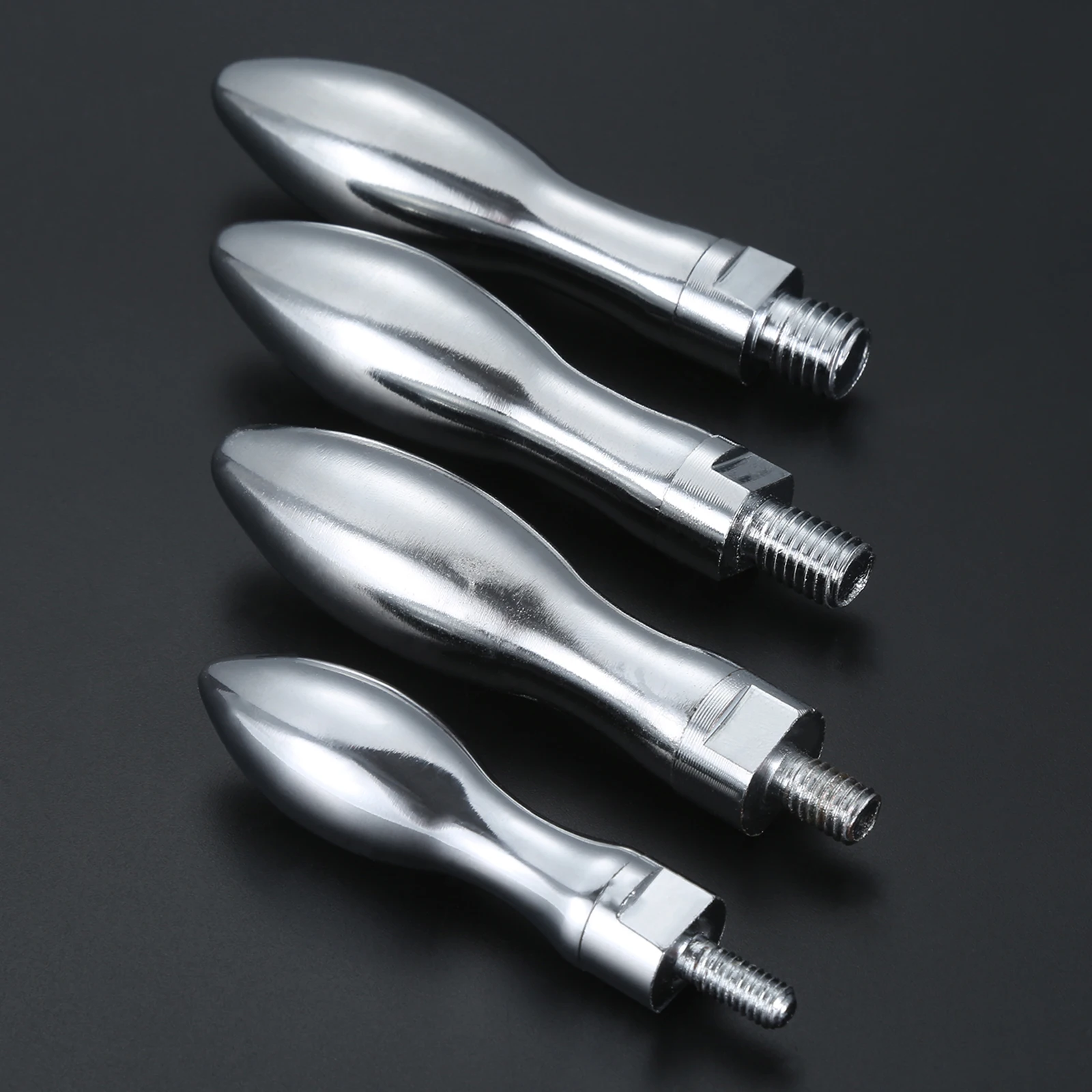 2x Maniglie A Leva Di Serraggio M8 - 57mm - Lega Di Zinco Verniciato Nero - Per Macchinari - Foto 7