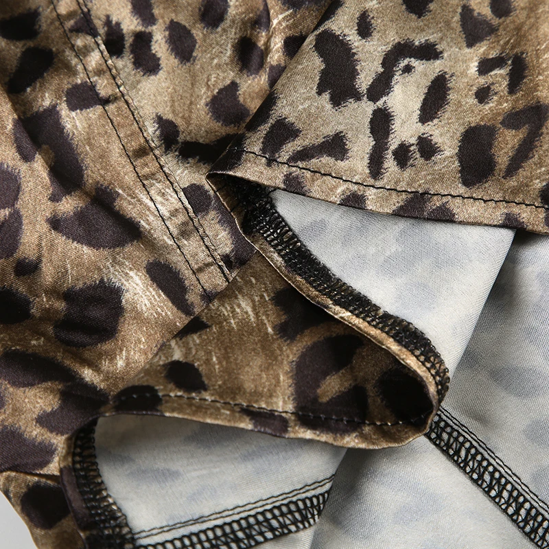 Y2K Leopard Print Square Collar Tank Top Lace Patchwork Lettuce Trim Hook Crop Tops Vintage Lady Fashion Streetwear