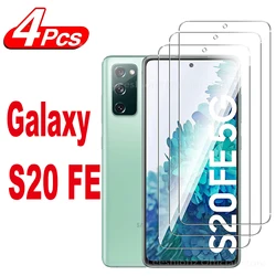 Premium Tempered Glass Screen Protector - Set of 2/4 - 4 pieces (For Galaxy S20 FE 5G)