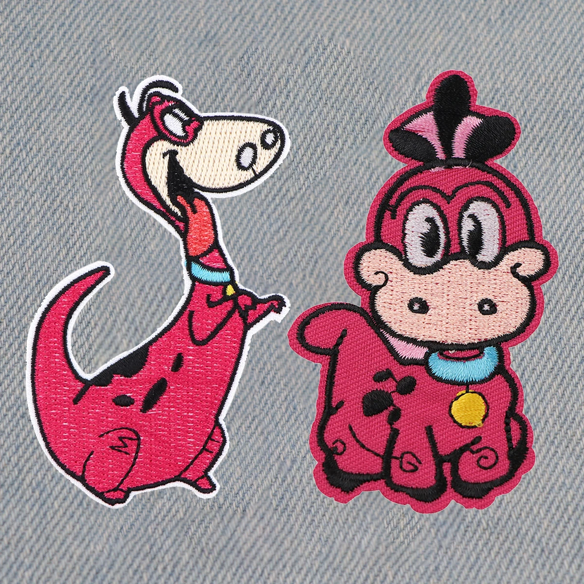 Cartoon Dinosaur Patches On Clothes Cute Embroidered Patches Creative Animal Badges Iron On Patch DIY Clothing Accessories