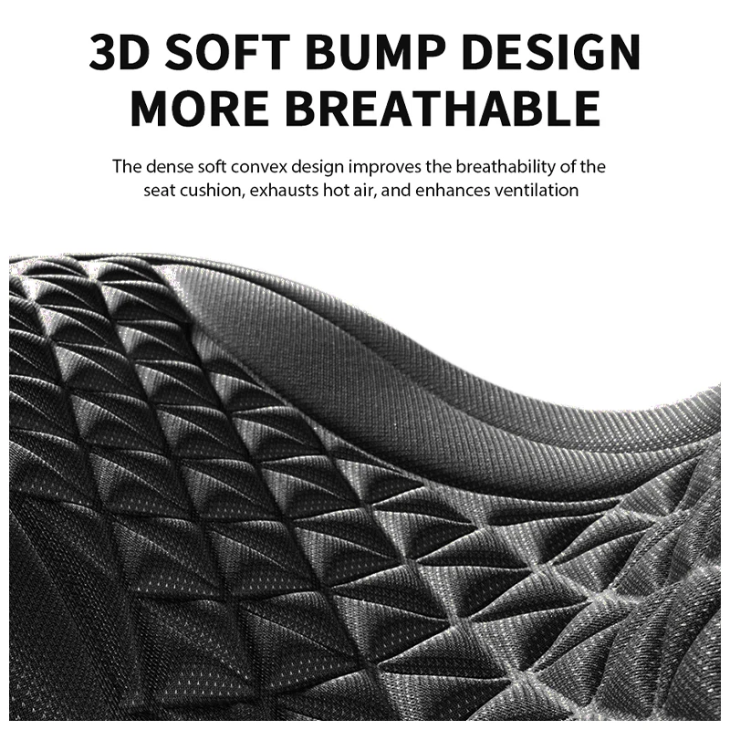 Atmungsaktive Stoff Auto Sitz Abdeckung 3D Weiche Beule Design Sitz Matte  Zurück Unterstützung Auto Stuhl Kissen Sommer Kühl für Auto zubehör