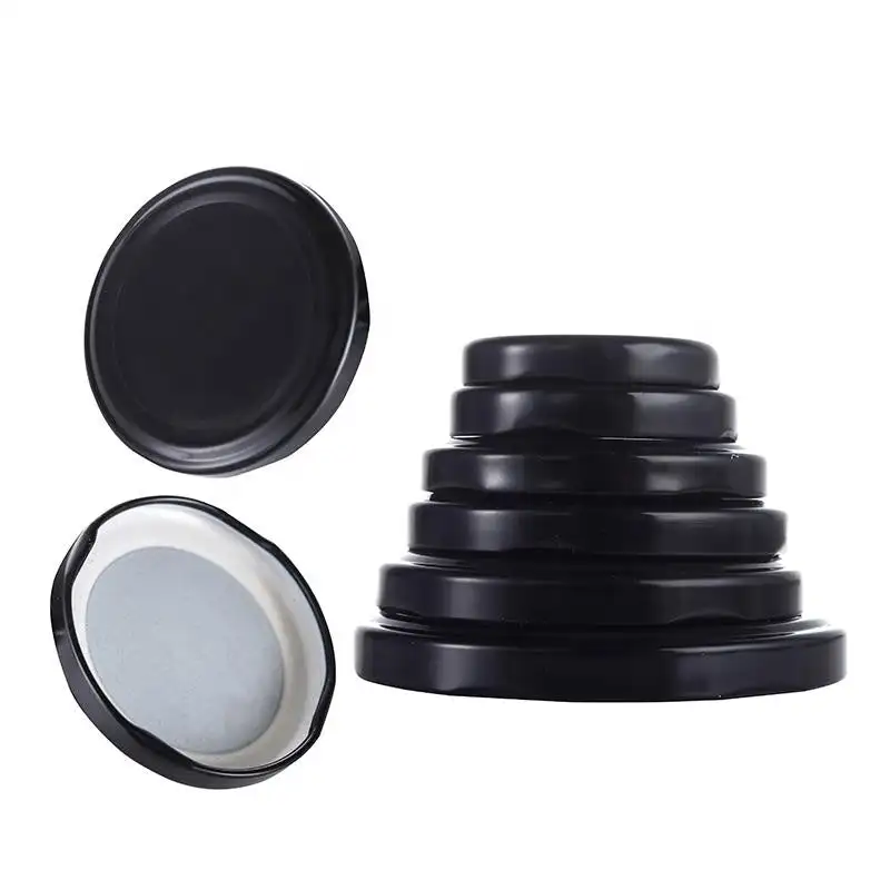 Factory Produced Tin Cap Lid for Glass Jars and Bottles Family Size Various Color 12pcs-Kit