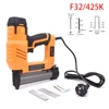 2 In 1 Electric Stapler Gun Brad Nails Gun Electric Power Tools F32/425K Nails Framing Tacker 120V/60Hz