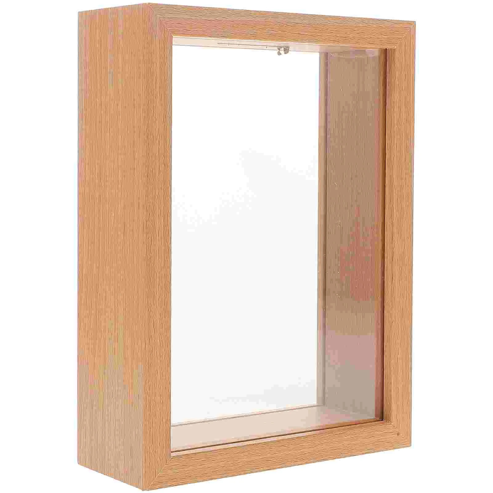 Wooden Money Bank Picture Frame Decorative Coin Bank 7 inch Shadow Box Money Saver Box Clear Money Jar for Adults Money Savi 3