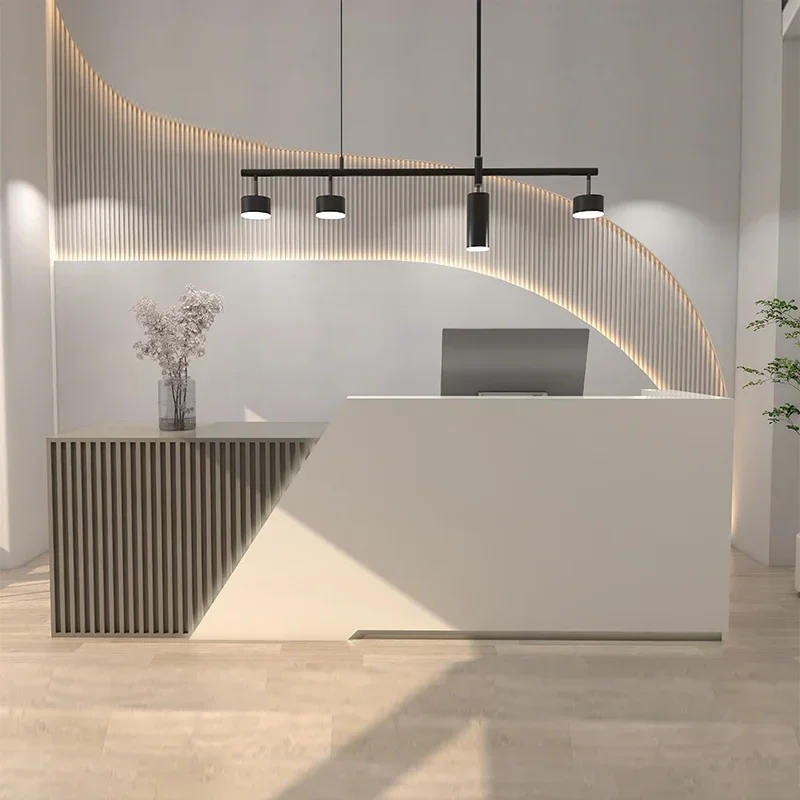 Front Reception Desks Bar Counter Store Modern Gym Conference Beauty Hotel Hotel Information Service Furniture New