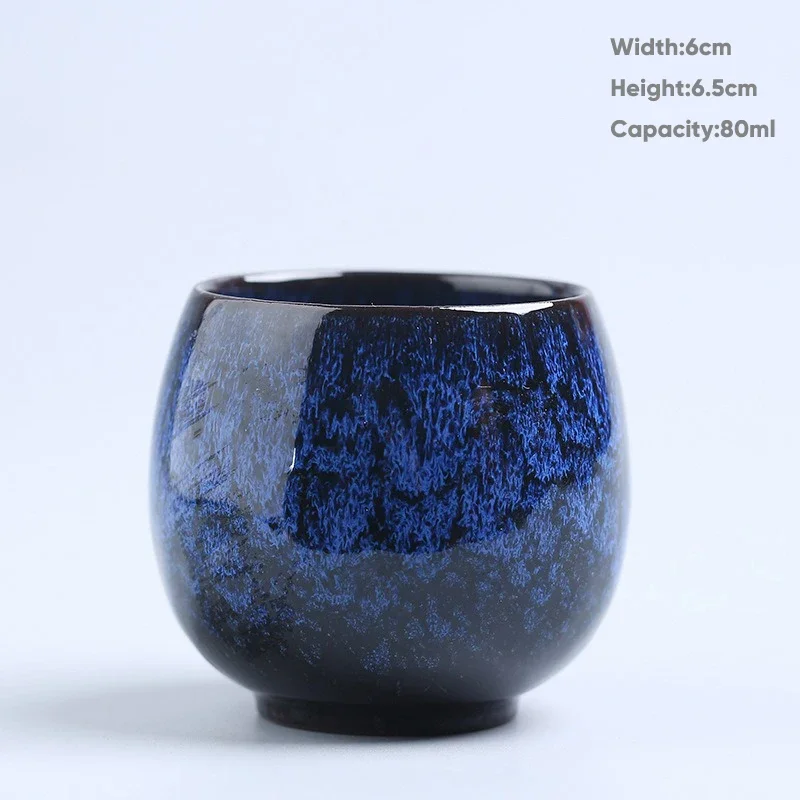 Kiln Change China Ceramic Tea Cup Porcelain Kung Fu Tea Cup Pottery Drinkware Tableware Coffee Mug Wine Mug 1pcs tea cup