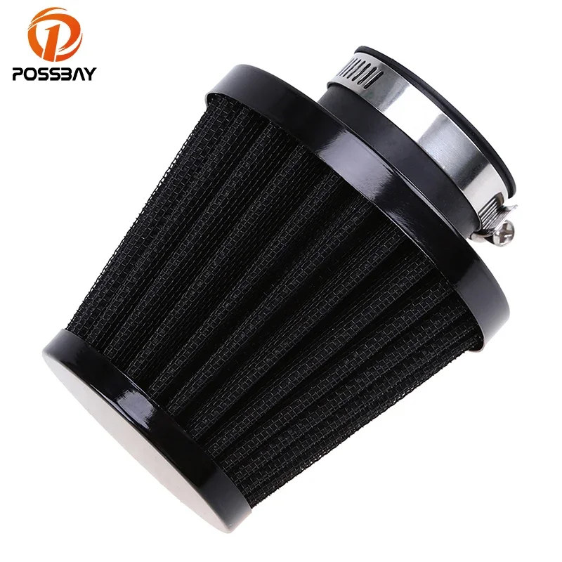 Gros plan sur la surface du filtre à air moto universel lavable, avec texture en mousse et grille de protection