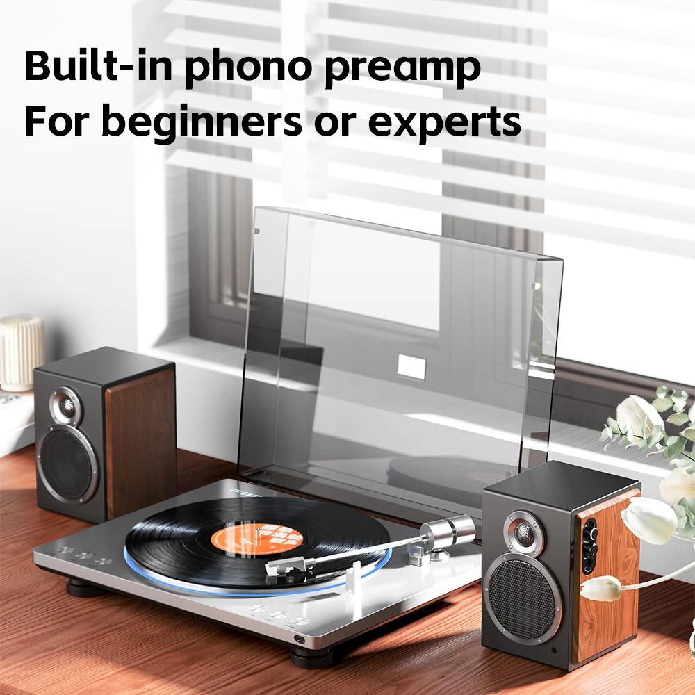 FiiO SA1 High-Fidelity Desktop Speaker. 31-Band PEQ, LDAC Bluetooth,20W2+5W2 Output, Phono Preamp, Wood Fiber Woofer 6