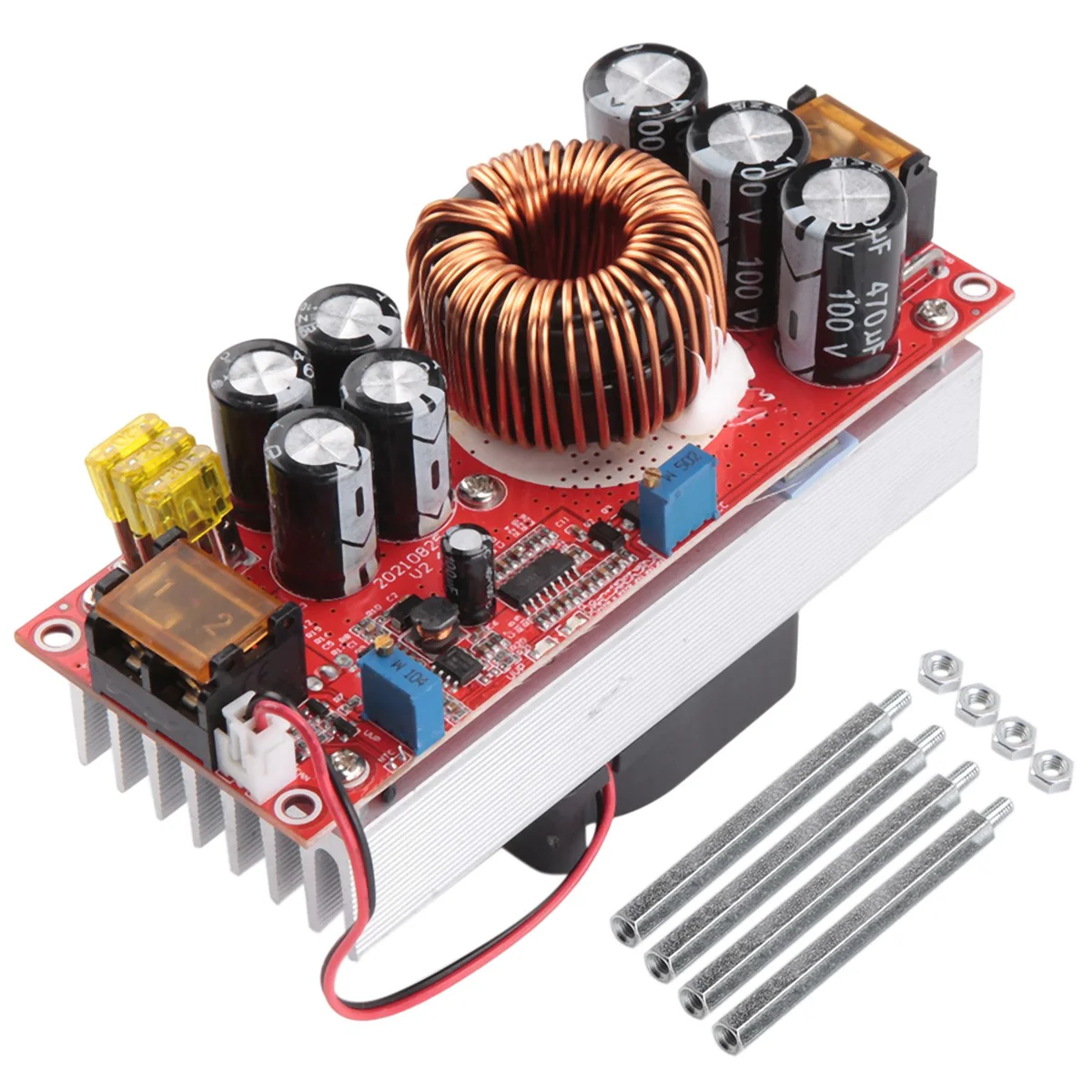 

1500W 30A DC-DC Boost Converter Module 10-60V to 12-97V Voltage Step Up Converter Boost CC CV Power Supply Module