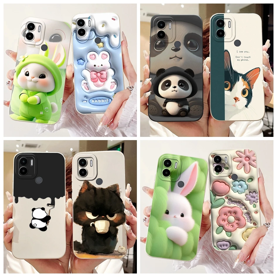 Lovely Rabbit Panda Silicone Shockproof Bumper Case
