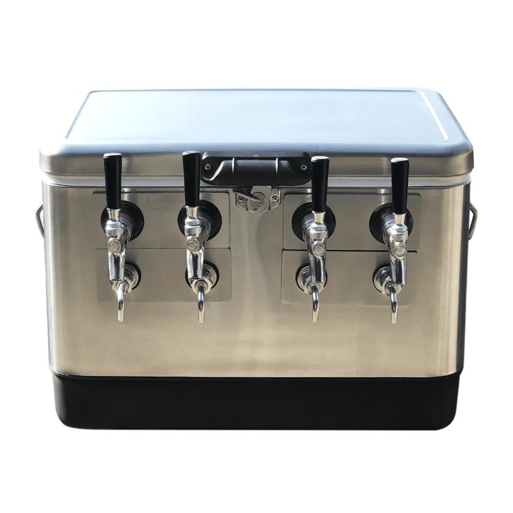 4 Faucet Cold Beer Dispenser Jockey Box System Coil Box Cold Plate Box 2