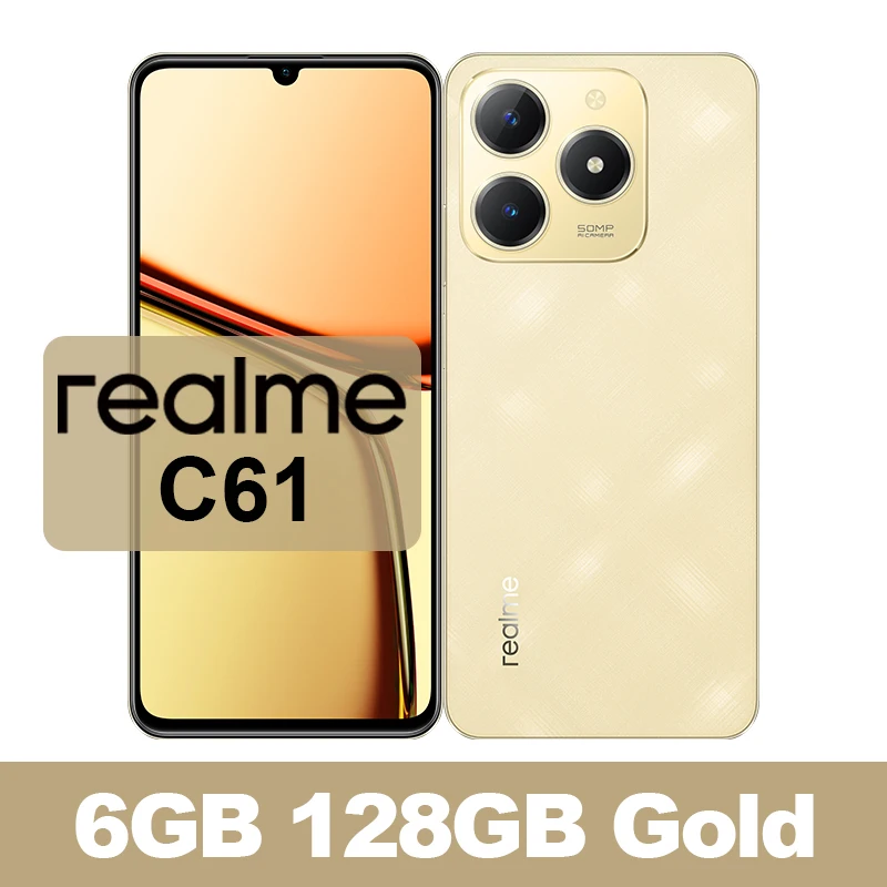 ロシア語版 realme C61 スマートフォン NFC 6.74 インチ 90Hz