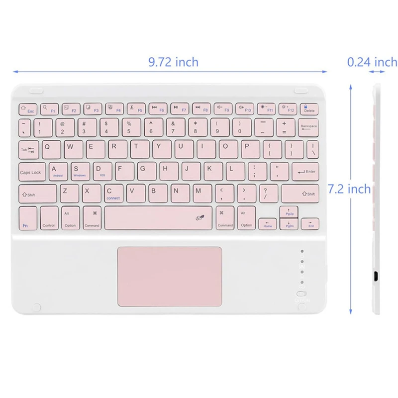 fio bluetooth-compatível tablet teclado para xiaomi almofada 5 para ipad ar 4 2 pro