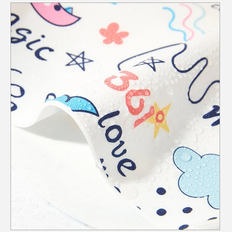 Kids Cartoon Printed Swimming Cap Elastic Silicone Water Sport Ear Hair Protect Pool Bathing Hats Boys Girls 3