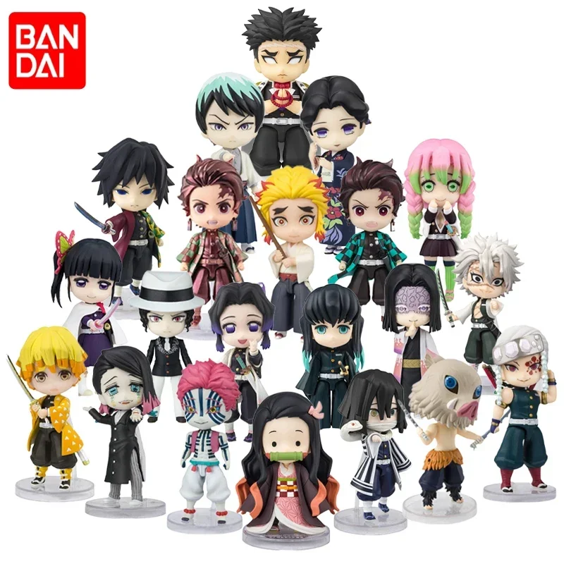 Bandai 2024 Figuarts Mini Demon Slayer Kamado Nezuko Tanjirou Agatsuma Zenitsu Uzui Tengen Rengoku Kyoujurou Anime Figure Toys