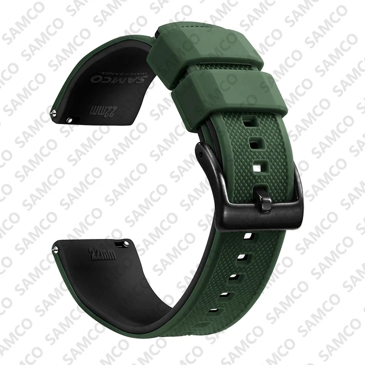 Enhanced Quick Release Silicone Watch Strap - Premium Rubber Band Replacement