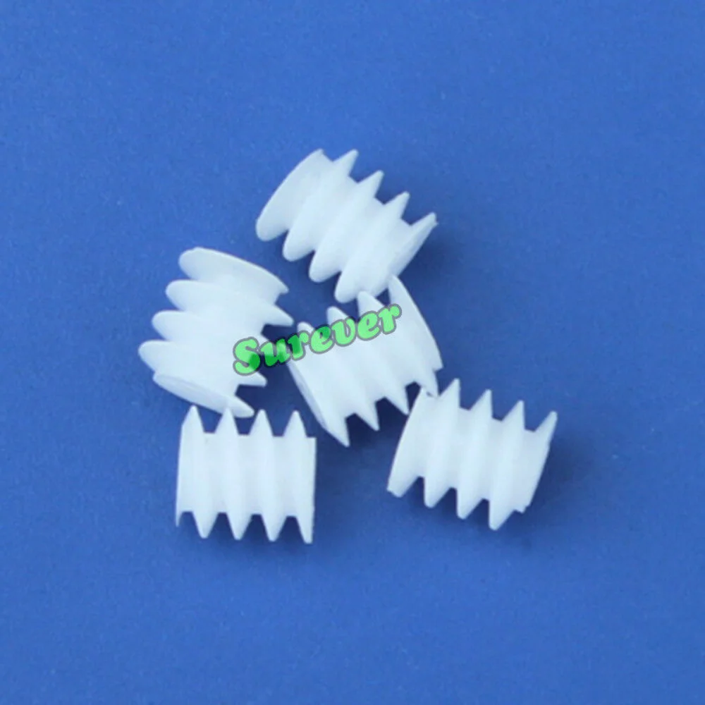 Mini 6mm Plastic Worm Gear Screw deceleration Gear Turbine 0.5 modulus Worm for Micro Motor 1mm Shaft Toy 5PCS motor gear transmission gear