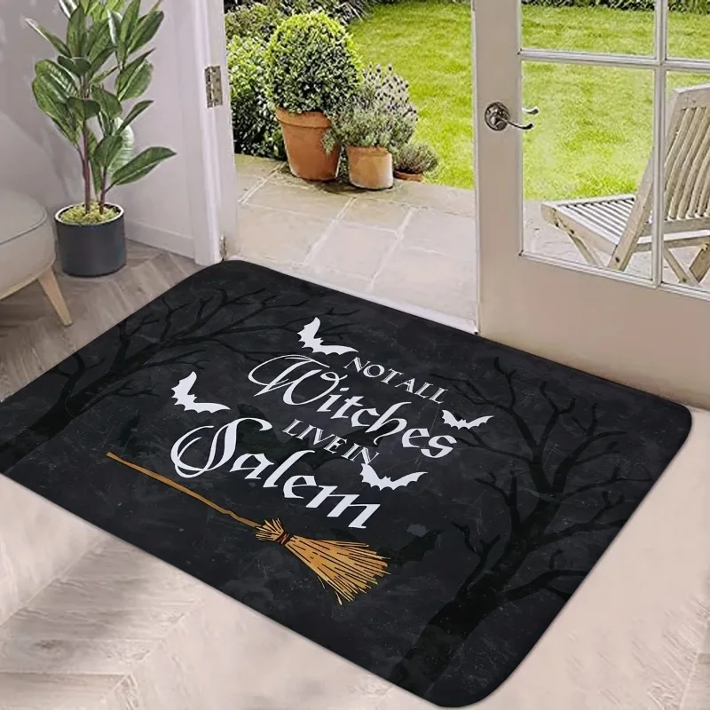 Witch-Themed Halloween Non-Slip Doormat 4 | Witch-Themed Halloween Non-Slip Doormat 1