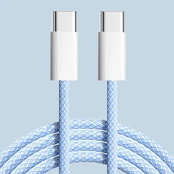 60W USB - C to USB - C Fast Charging Cable - High - Speed Power Delivery Charger for Smartphones and Devices (Blue)