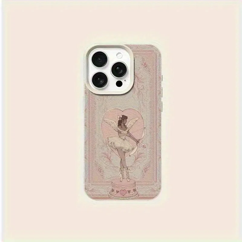 Ballet Girl Lichee Leather Pattern Shockproof Phone Case