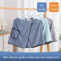Jupe de bain pour hommes, hôtel, ménage, serviette de bain Simple en Fiber Fine réglable, taille adaptée aux hommes pesant moins de 90 KG 3